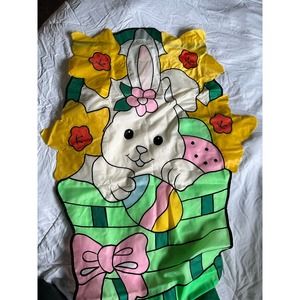 Easter Bunny Flag - Vintage, Large